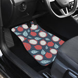 Dragon Fruits Dark Blue Background Front And Back Car Mats