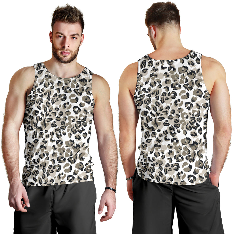 Leopard skin print pattern Men Tank Top