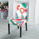 Watercolor Bowling Pattern Dining Chair Slipcover