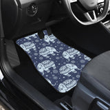 Elephant Tribal Design Pattern Front And Back Car Mats