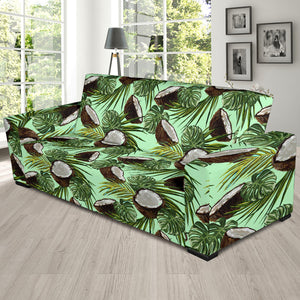 Coconut Pattern Print Design 02 Sofa Slipcover