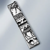 Camel Polynesian Tribal Pattern Car Sun Shade