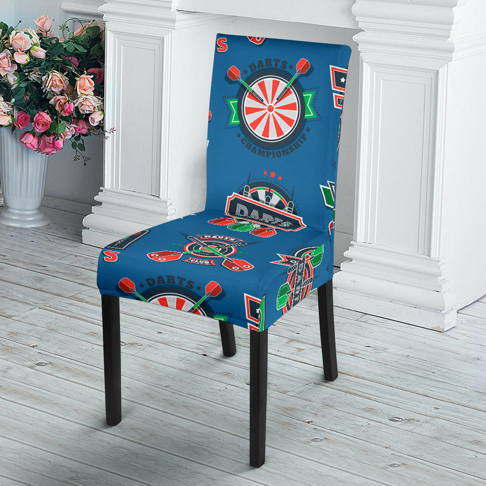 Darts Pattern Print Design 02 Dining Chair Slipcover