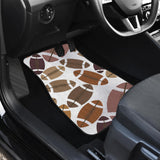 American Football Ball Pattern Front And Back Car Mats