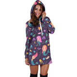 Beautiful Mermaid Fish Jellyfish Algae Other Marine World Women'S Hoodie Dress