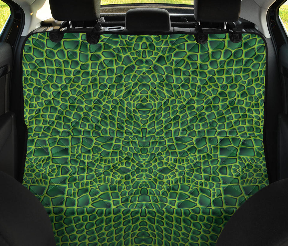 Crocodile Skin Printed Dog Car Seat Covers