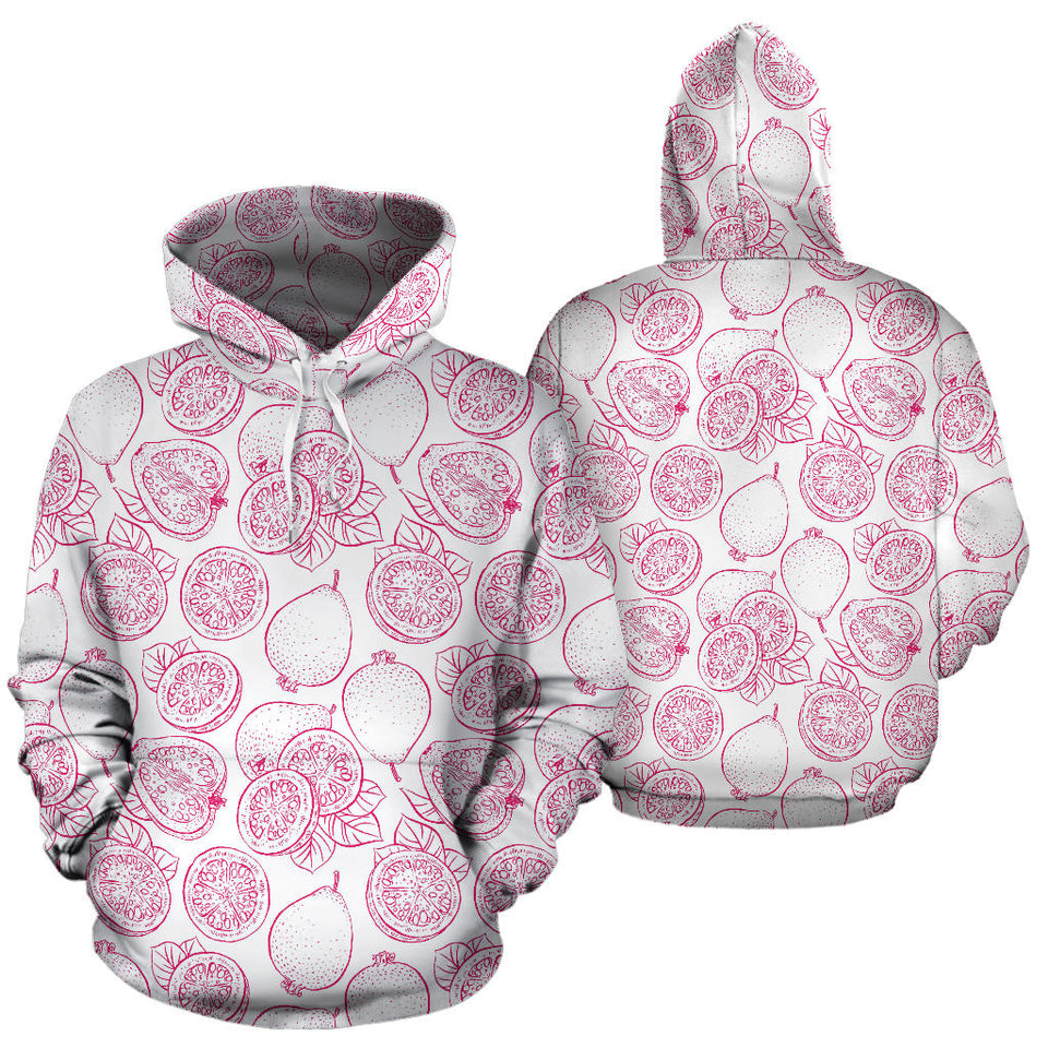 Sketch Guava Pattern Men Women Pullover Hoodie