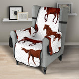 Horses running pattern background Chair Cover Protector