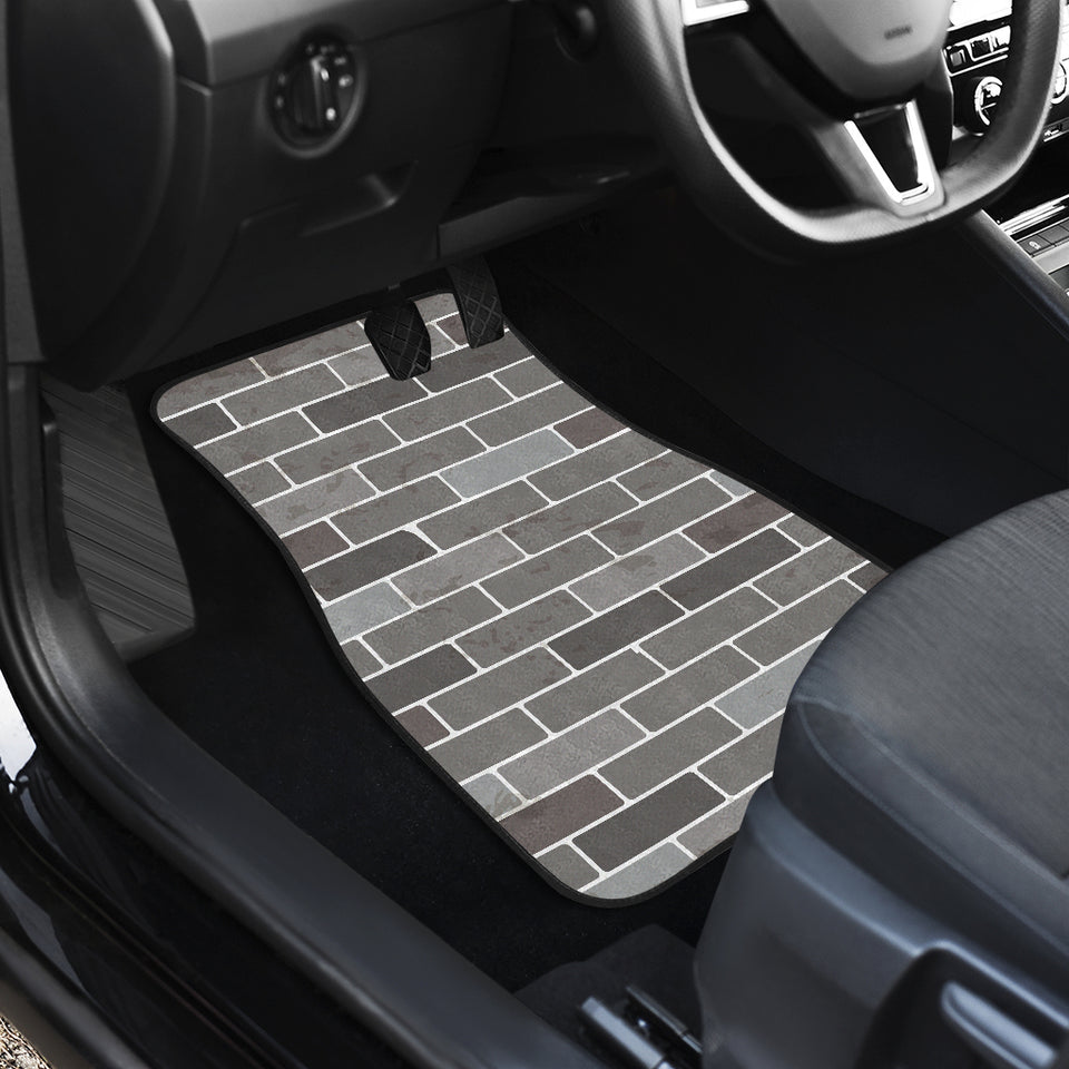 Brick Printed Pattern Print Design 05 Front Car Mats