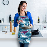 Whale Design Pattern Adjustable Apron