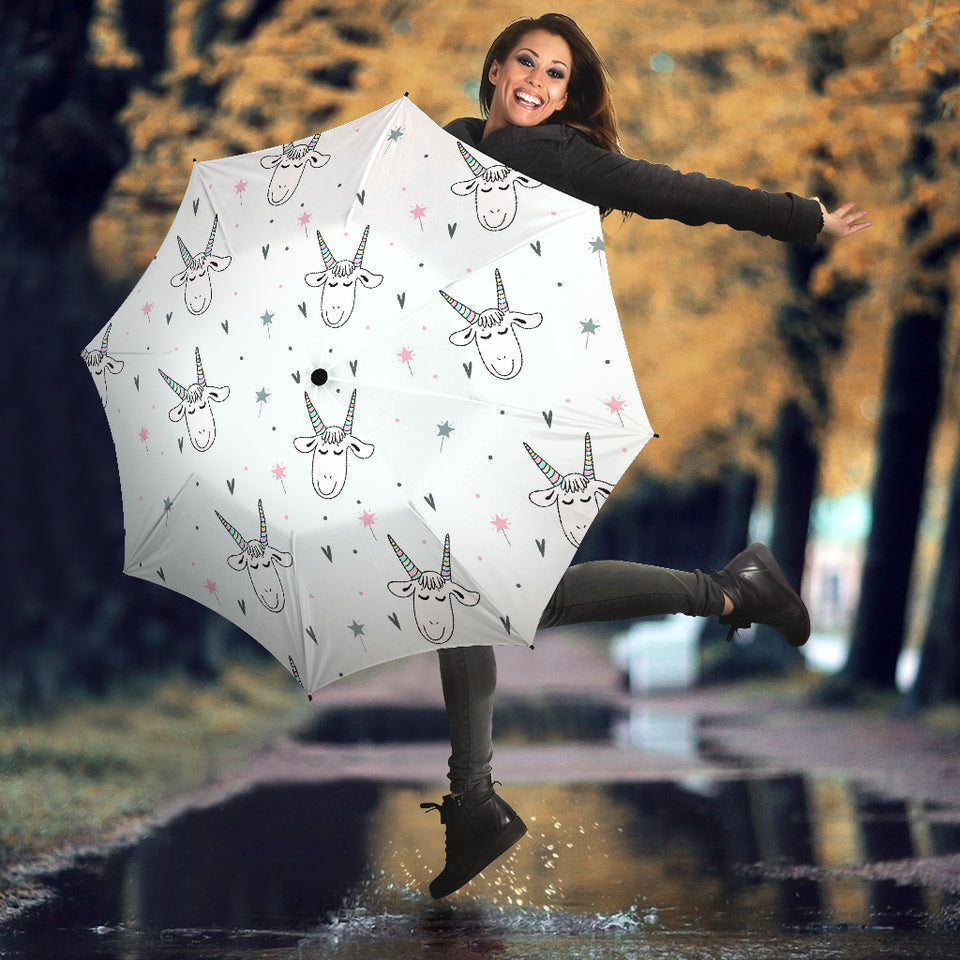Cute Goat Design Pattern Umbrella
