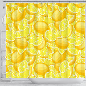Lemon Pattern Shower Curtain Fulfilled In US