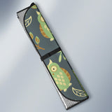 Cute Owls Leaves Pattern Car Sun Shade