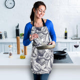 Guava Tropical Hand Drawn Pattern Adjustable Apron