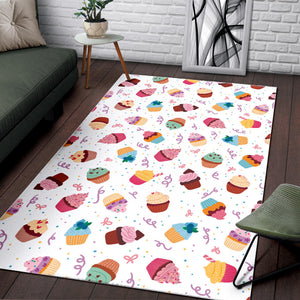 Cake Cupcake Design Pattern Area Rug
