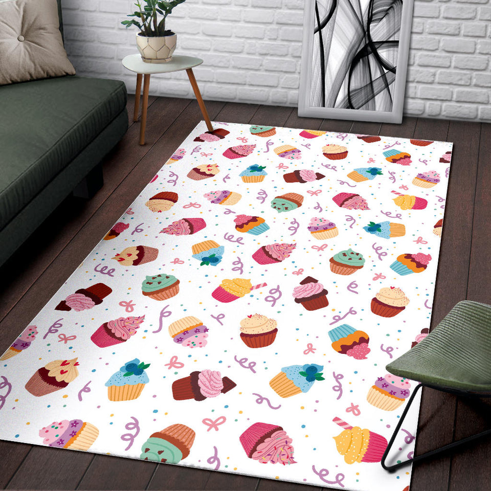 Cake Cupcake Design Pattern Area Rug