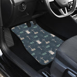 Windmill Tree Pattern Front Car Mats