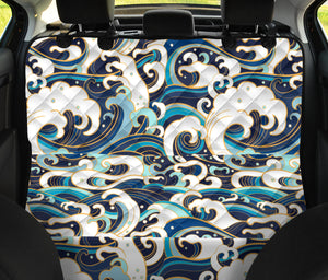 Japanese Wave Pattern Dog Car Seat Covers