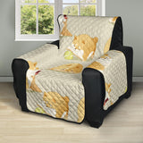 Cute fat shiba inu dog pattern Recliner Cover Protector
