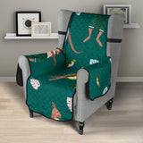 Kangaroo leaves pattern Chair Cover Protector