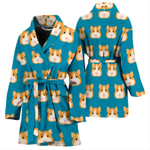 Guinea Pig Pattern Print Design 03 Women's Bathrobe