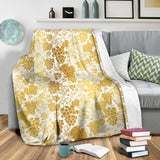 Gold Grape Pattern Premium Blanket