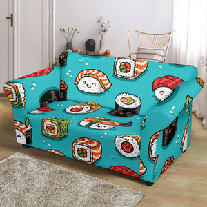 Cute Sushi Pattern Loveseat Couch Slipcover