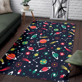 Colorful Space Pattern Planet Star Area Rug