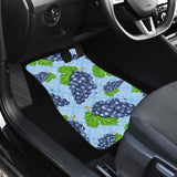 Watercolor Grape Pattern Front And Back Car Mats