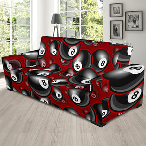 Billiard Ball Pattern Print Design 05 Sofa Slipcover