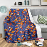 Clown Fish Pattern Print Design 04 Premium Blanket