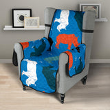Colorful rhino pattern Chair Cover Protector