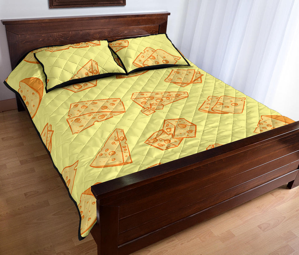Cheese design pattern Quilt Bed Set