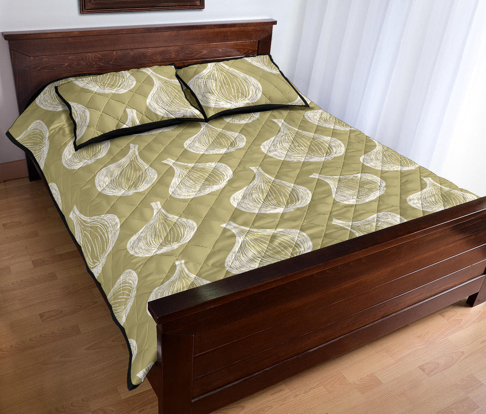 Garlic design pattern Quilt Bed Set