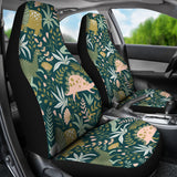 Dinosaurs Tropical Leaves Flower Pattern Universal Fit Car Seat Covers