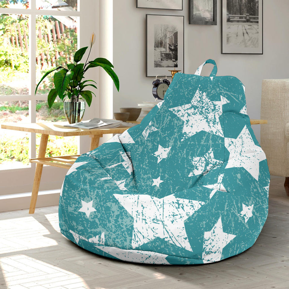 Vintage Star Pattern Bean Bag Cover