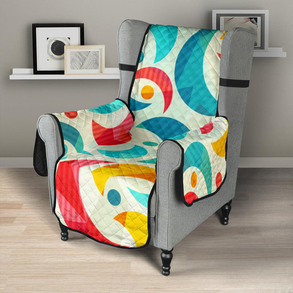 Colorful moon pattern Chair Cover Protector