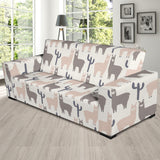 Llama Alpaca Pattern Sofa Slipcover