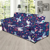 Colorful Butterfly Flower Pattern.Eps Sofa Slipcover
