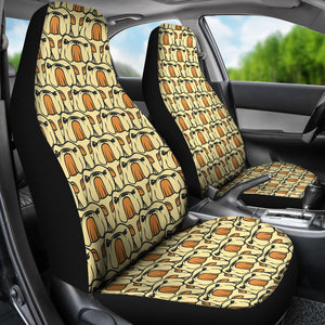 English Bulldog Pattern Print Design 02 Universal Fit Car Seat Covers