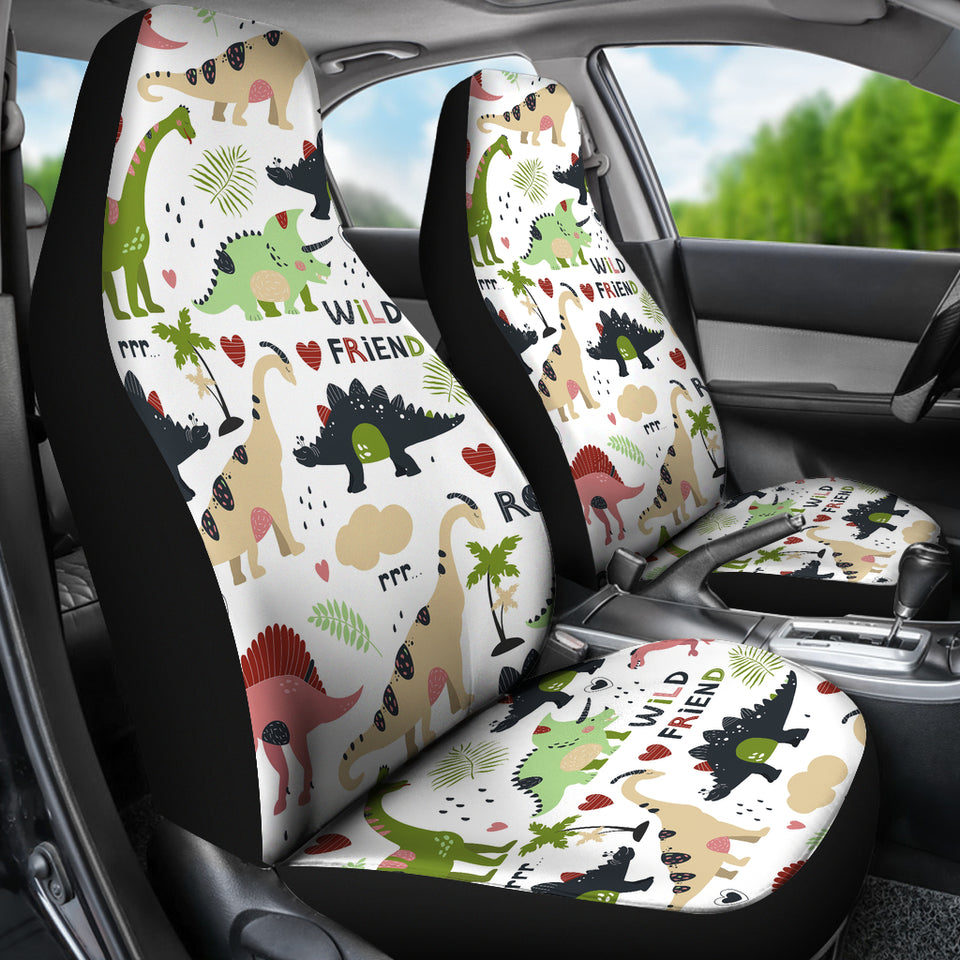 Cute Dinosaurs Pattern Universal Fit Car Seat Covers