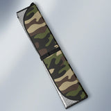 Dark Green Camo Camouflage Pattern Car Sun Shade