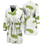 Cucumber Sketch Pattern Men'S Bathrobe