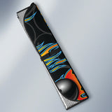 Bowling Balls Flame Pattern Car Sun Shade