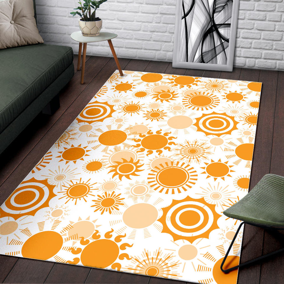 Sun Design Pattern Area Rug