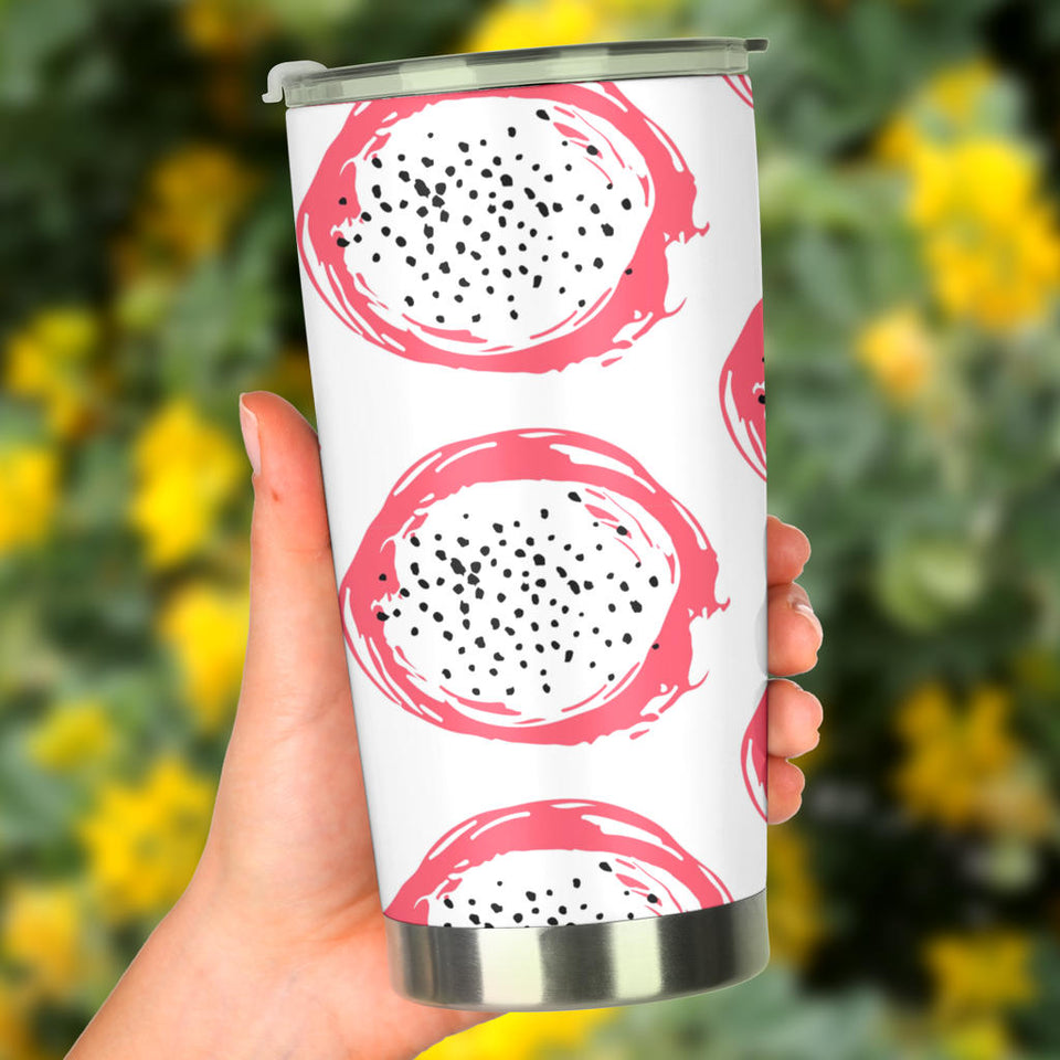Hand Drawn Dragon Fruit Tumbler