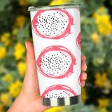 Hand Drawn Dragon Fruit Tumbler