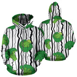 Cool Broccoli Pattern Zip Up Hoodie