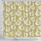 Garlic Design Pattern Shower Curtain Fulfilled In US