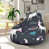 Unicorn Rainbows Moon Clound Star Pattern Bean Bag Cover